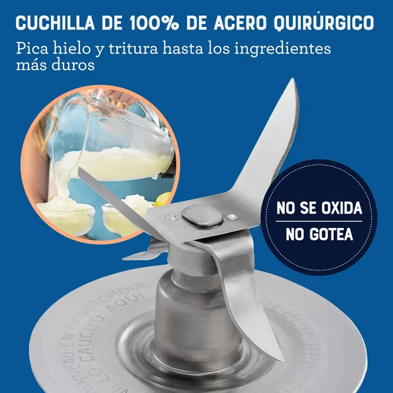 LICUADORA OSTER CON VASO DE VIDRIO DE 1.5L Y CONTROL DE PERILLA BLSTKAGBRD